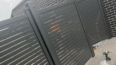 Double DIY Horizontal Maxi Slat Gate (1800mm high x 3000mm wide)