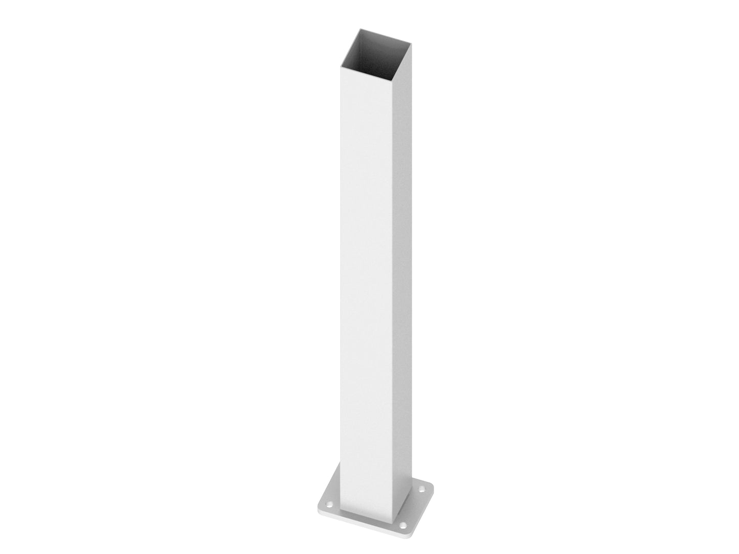 Aluminium Post Flanged 76mm x 76mm
