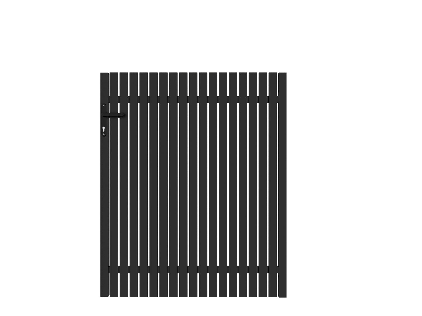 Aluminium Mini Picket Gate-Left Side Handle
