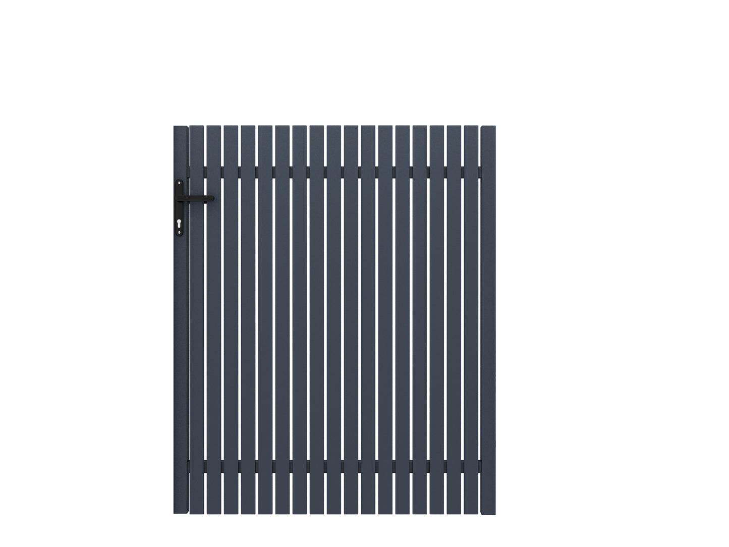 Aluminium Mini Picket Gate-Left Side Handle