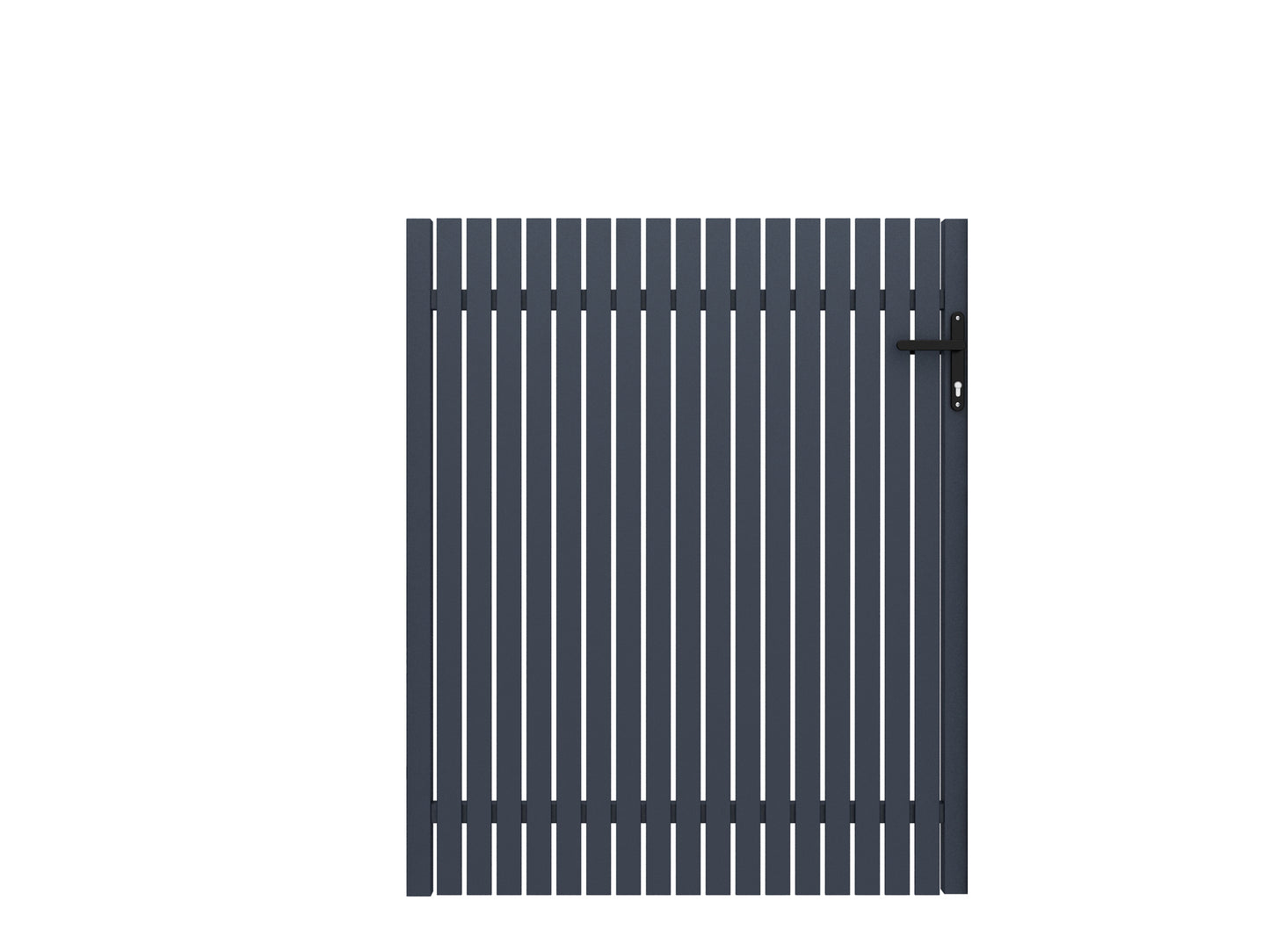 Aluminium Mini Picket Gate-Right Side Handle