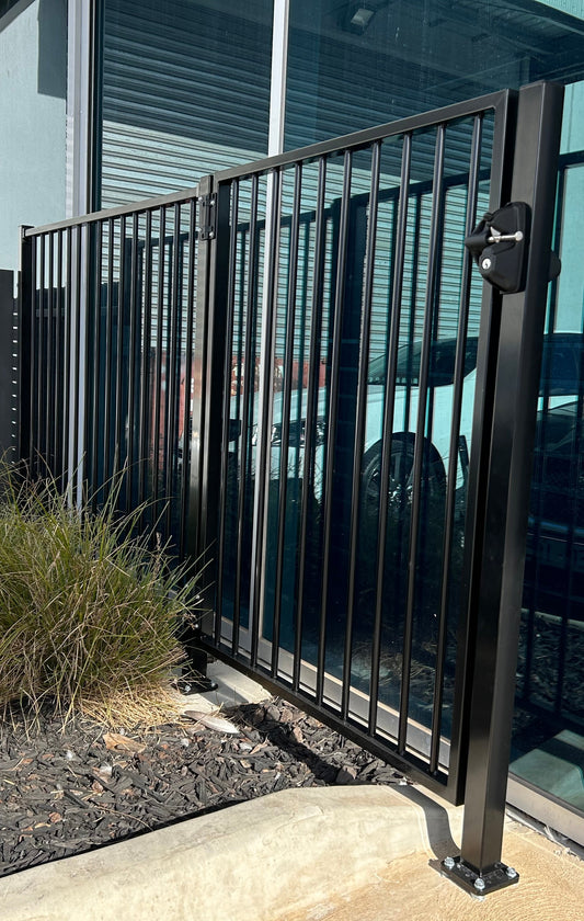 1200mm High Flat Top Aluminium Fence Gate