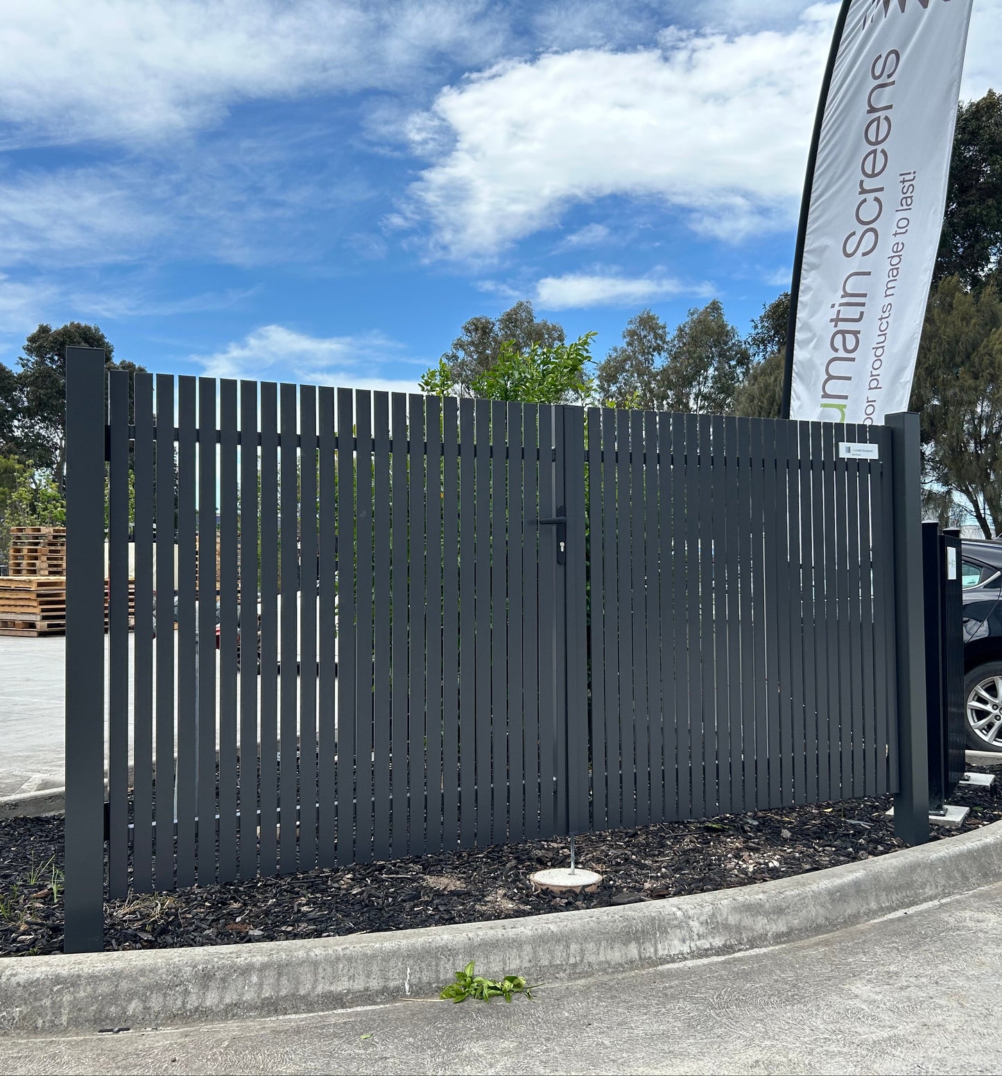 Aluminium Mini Picket Double Gate Package