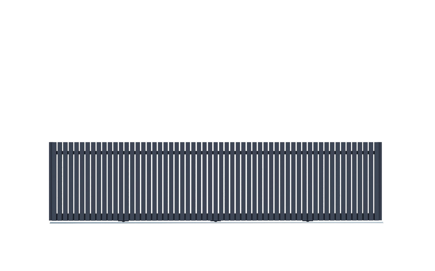 Aluminium Mini Picket Sliding Gate Package