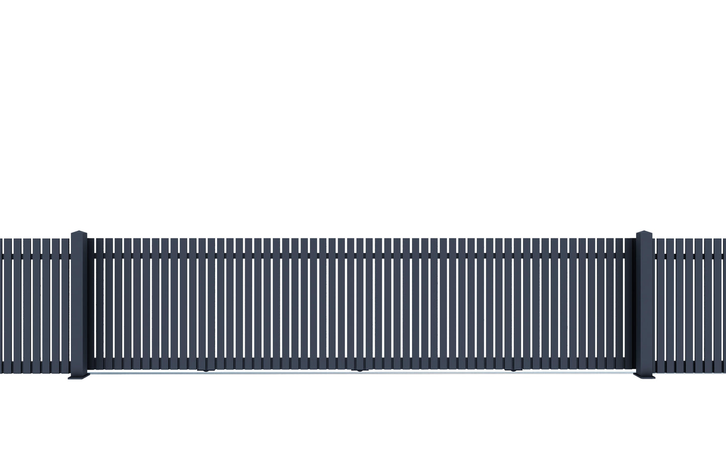 Aluminium Mini Picket Sliding Gate Package