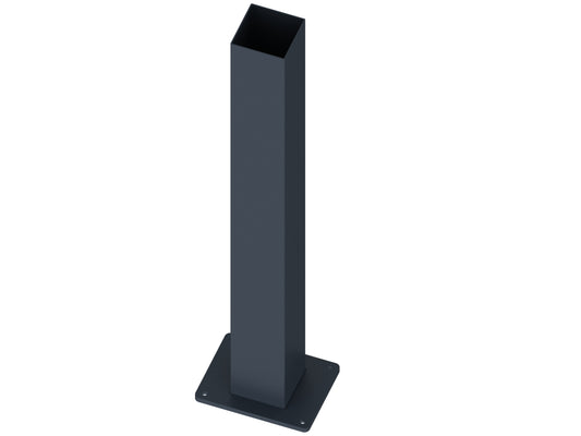 Aluminium Post Flanged 100mm x 100mm