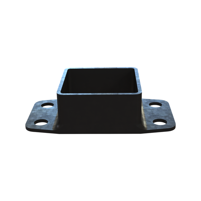 Steel Fence Panel Bracket Double lug with 4 screw holes 40x40 - pack of 4