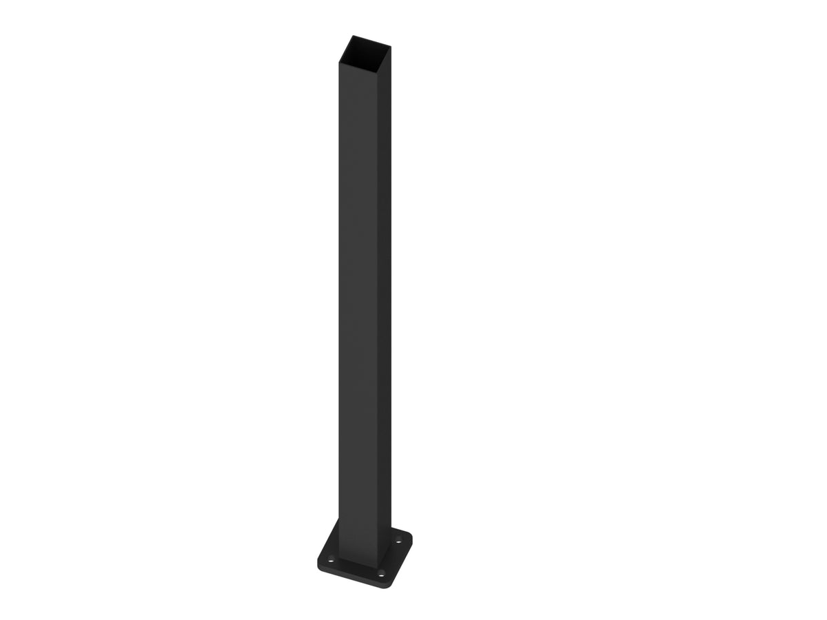 Aluminium Post Flanged 50mm x 50mm – Alumatin Screens