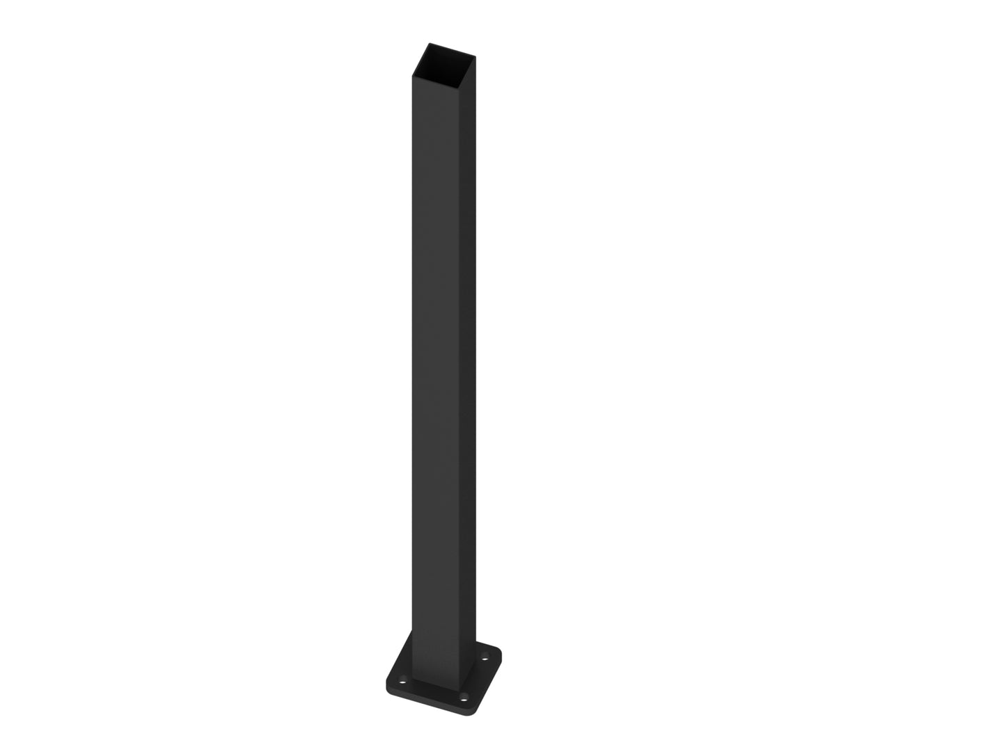 Aluminium Post Flanged 50mm x 50mm