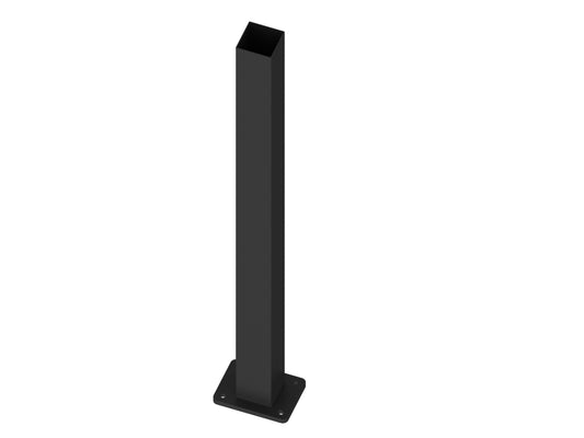 Aluminium Post Flanged 65mm x 65mm