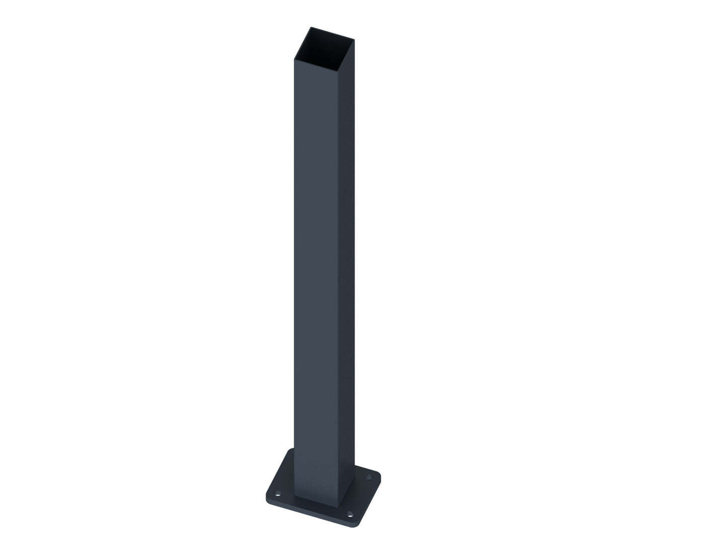 Aluminium Post Flanged 65mm x 65mm