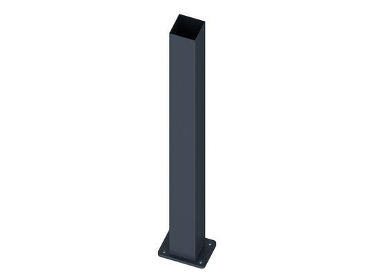 Aluminium Post Flanged 76mm x 76mm