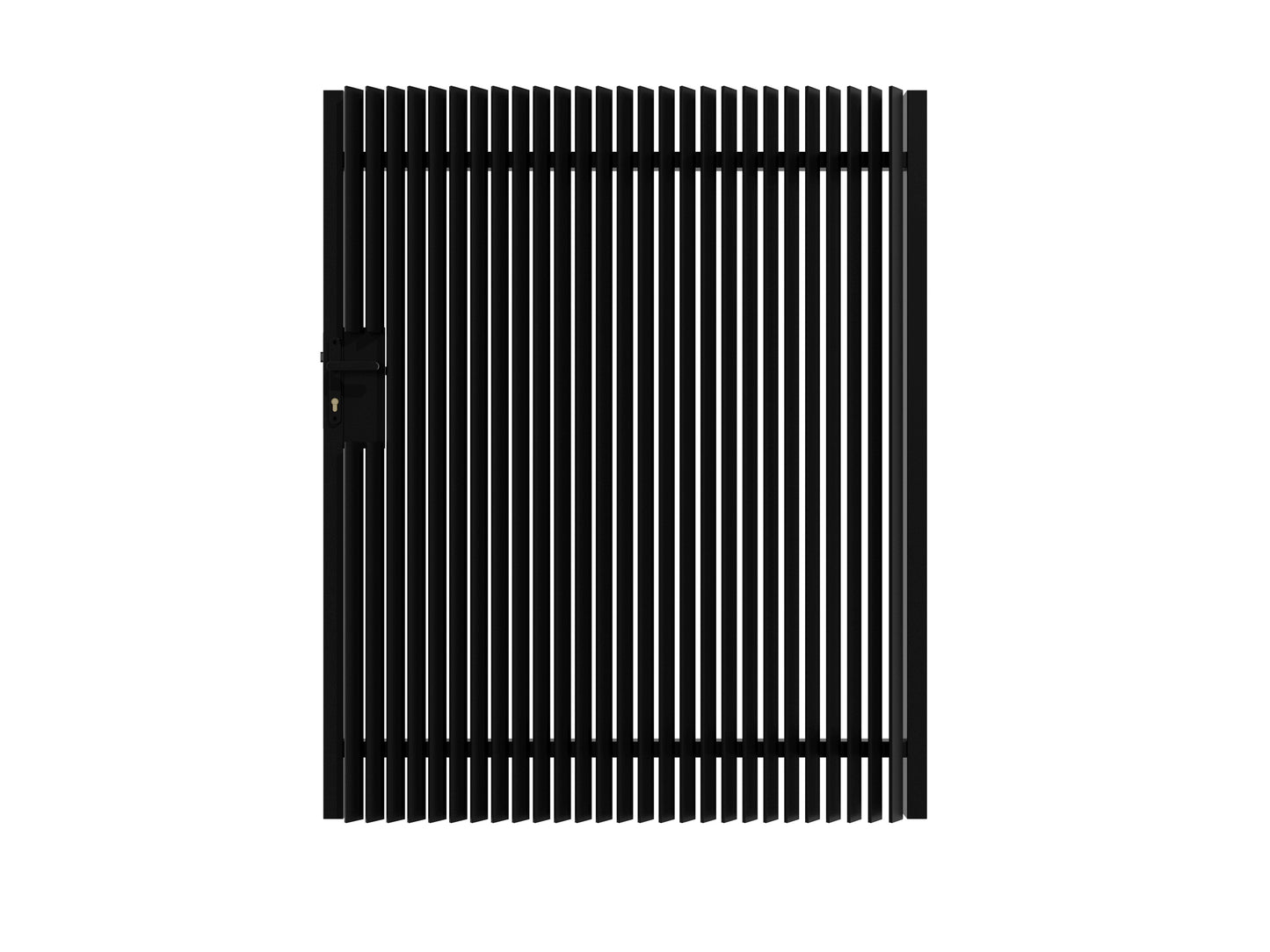 Aluminium Angled Mini Blade Gate-Left Side Handle