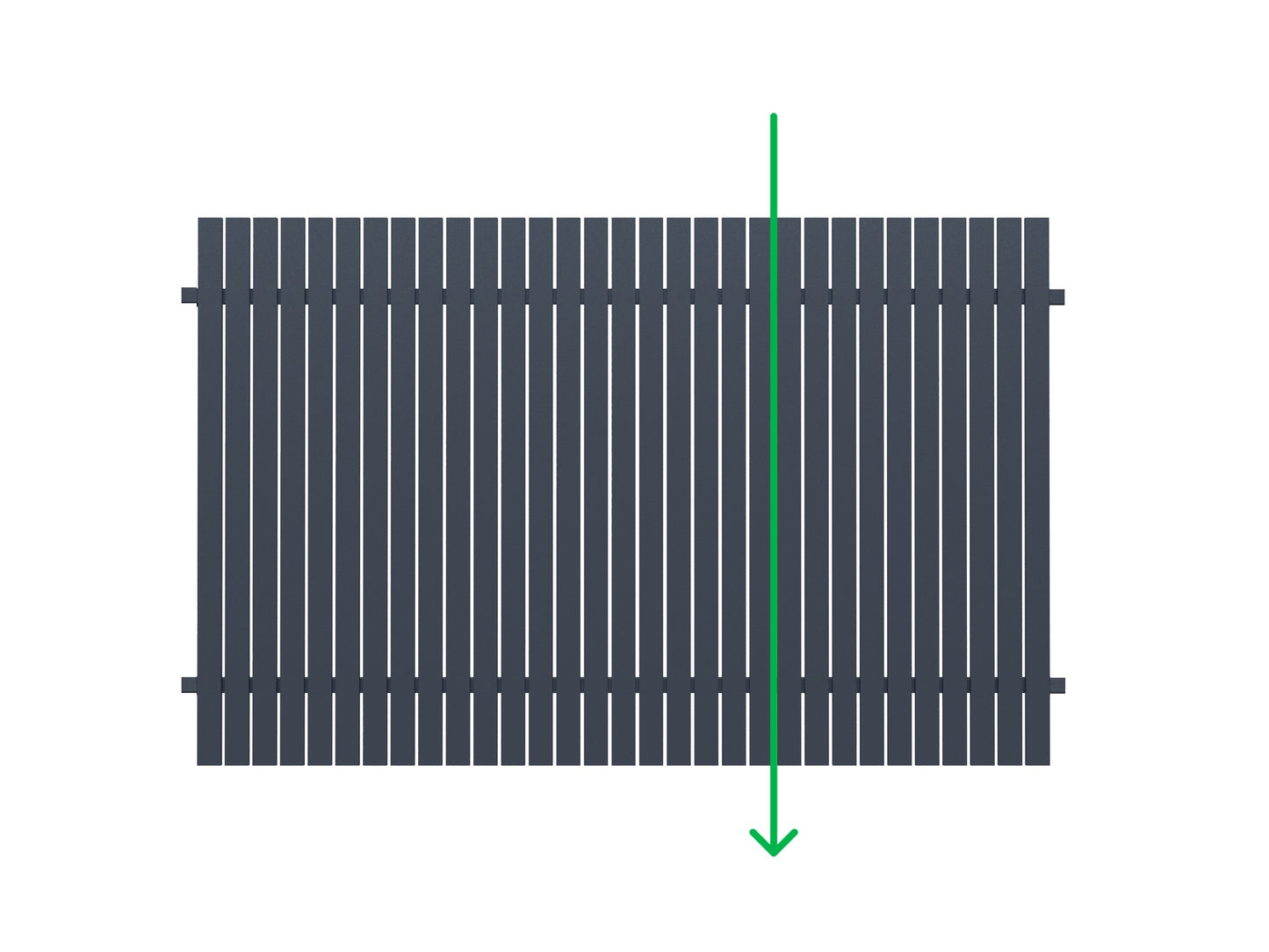 Aluminium Mini Picket Double Gate Package