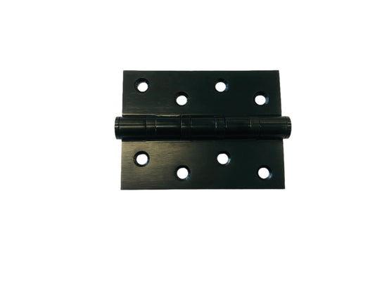 Self Closing Butt Hinges Stainless Steel (pair) 100x75x3mm Black