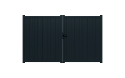 Double DIY Full Privacy Vertical Slat Gate (1800mm high x 3040mm wide)