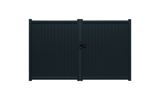 Double DIY Full Privacy Vertical Slat Gate (1800mm high x 3040mm wide)