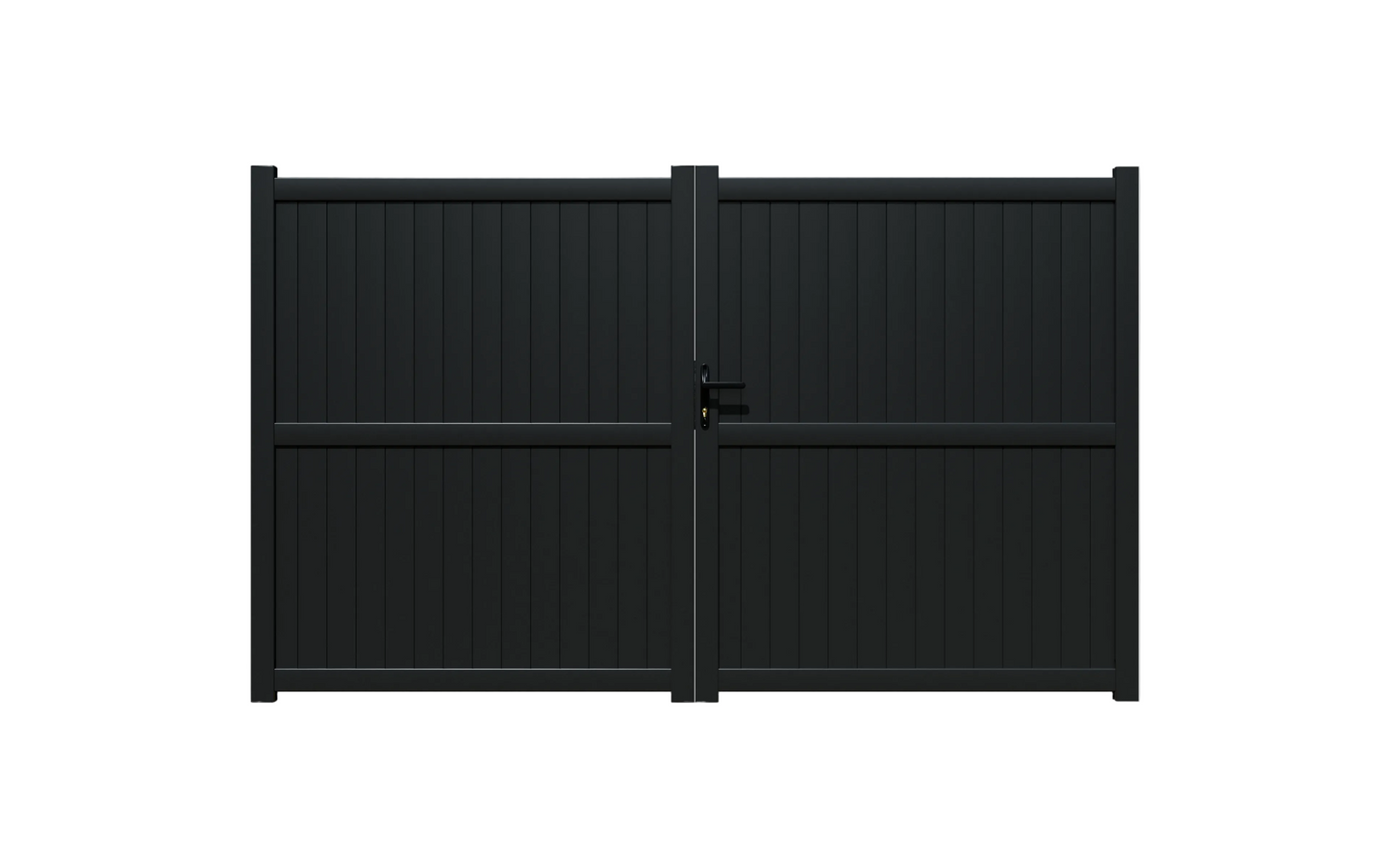 Double DIY Full Privacy Vertical Slat Gate (1800mm high x 3040mm wide)