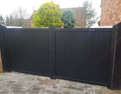Double DIY Full Privacy Vertical Slat Gate (1800mm high x 3040mm wide)