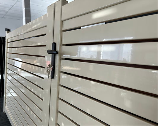 Double DIY Horizontal Maxi Slat Gate (1800mm high x 3000mm wide)