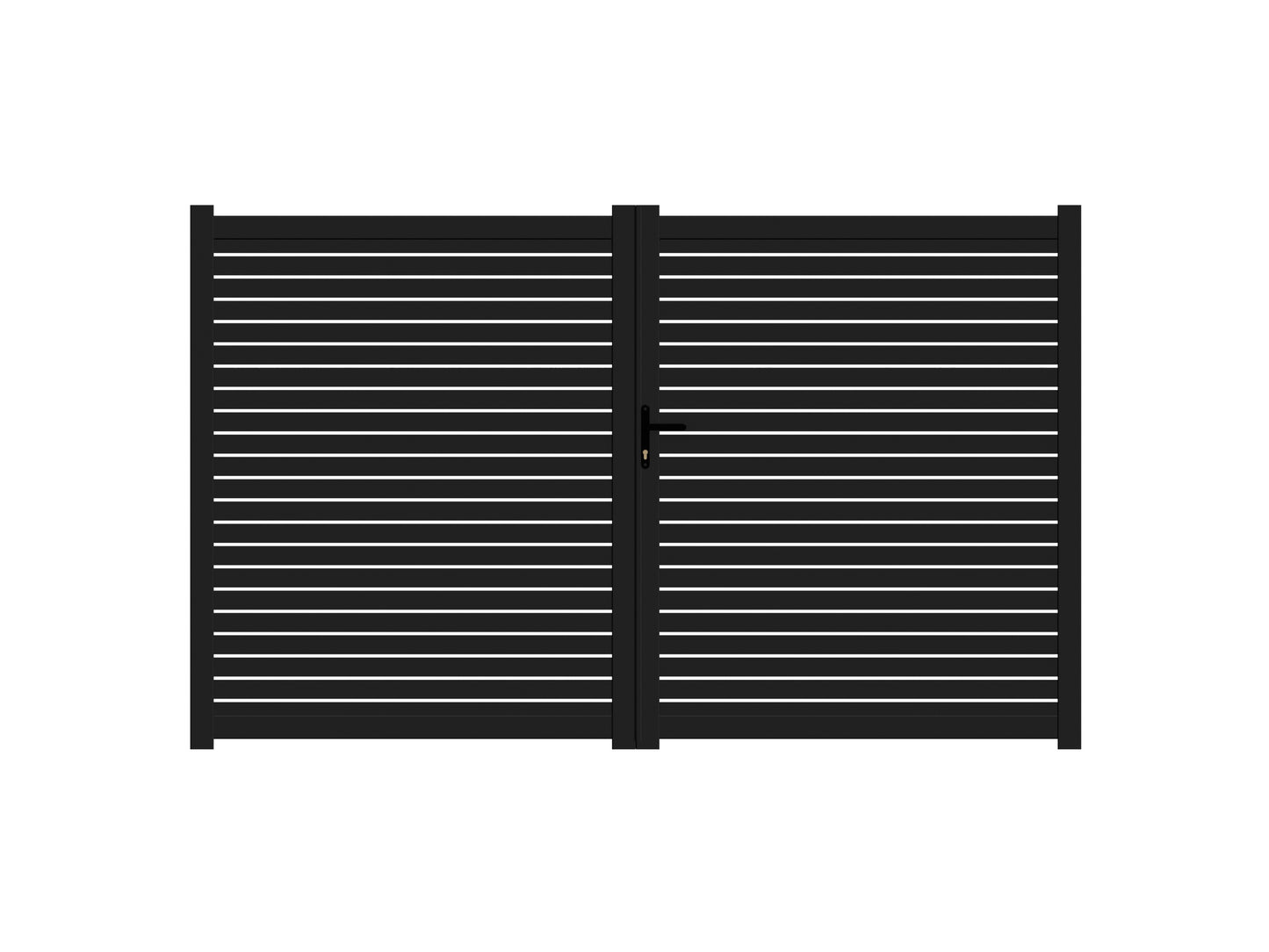 Double DIY Horizontal Maxi Slat Gate (1800mm high x 3000mm wide)