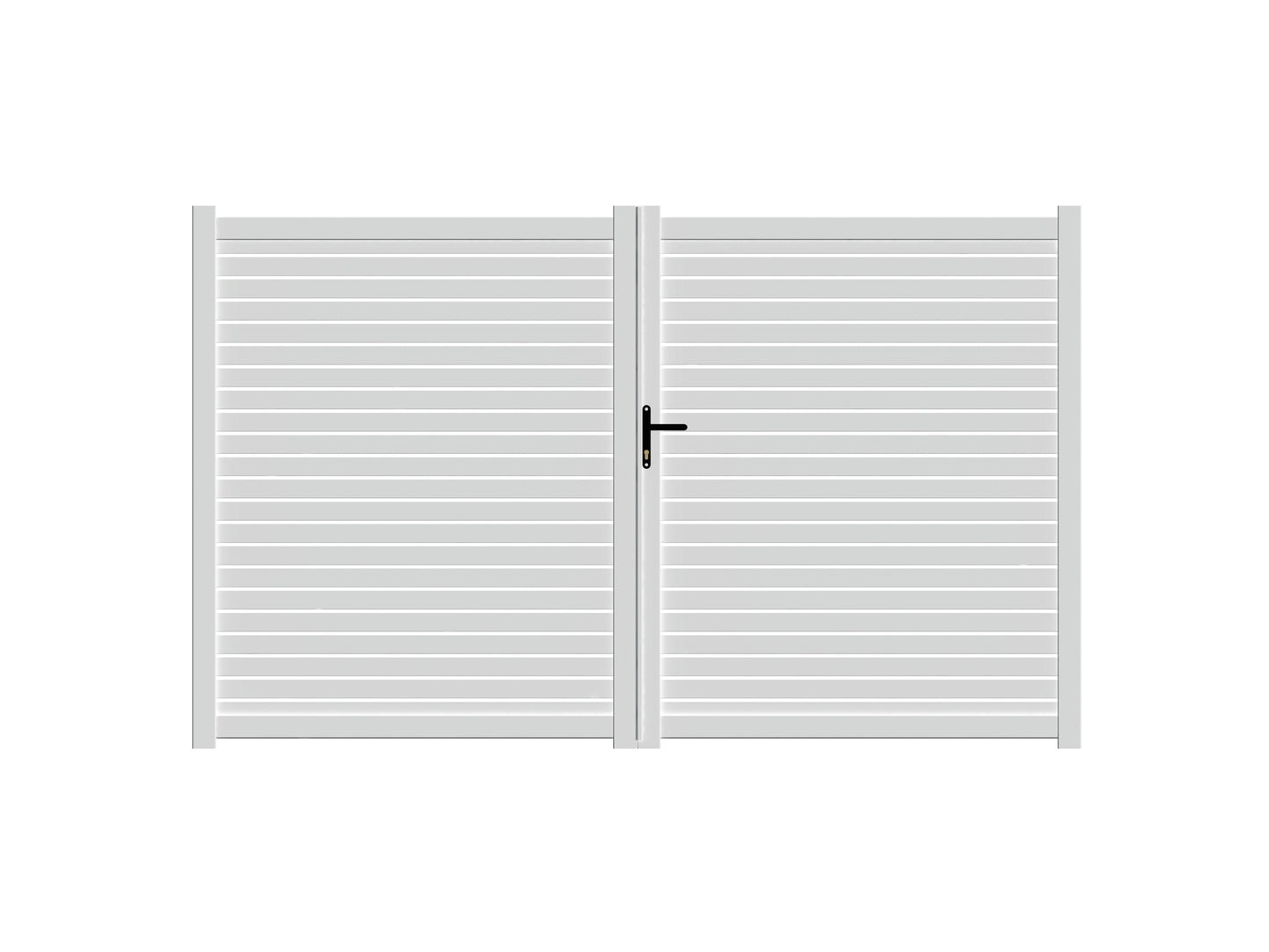 Double DIY Horizontal Maxi Slat Gate (1200mm high x 3000mm wide)