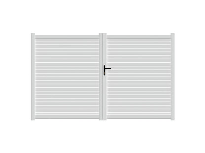 Double DIY Horizontal Maxi Slat Gate (1200mm high x 3000mm wide)