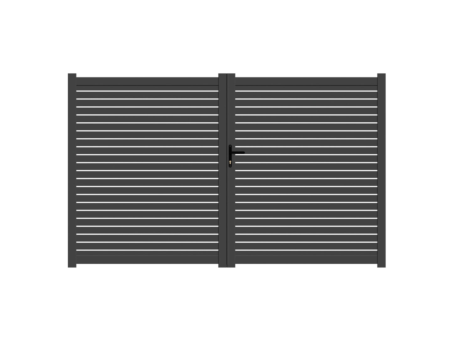 Double DIY Horizontal Maxi Slat Gate (1200mm high x 3000mm wide)