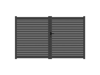 Double DIY Horizontal Maxi Slat Gate (1800mm high x 3000mm wide)