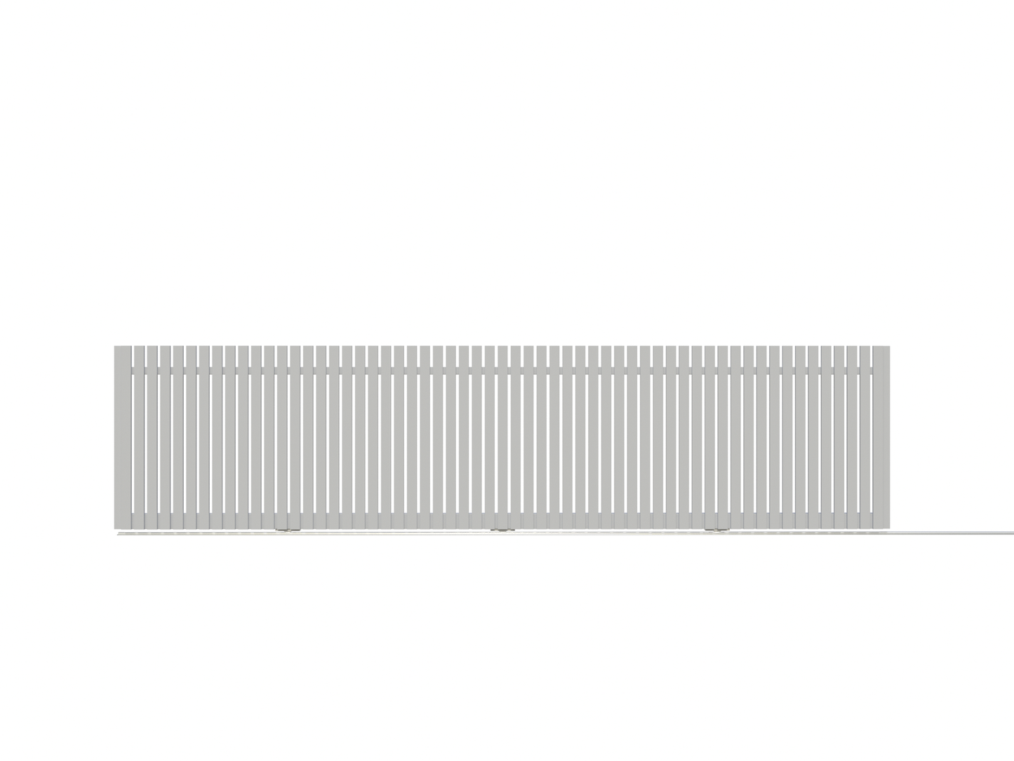 Aluminium Mini Picket Sliding Gate Package