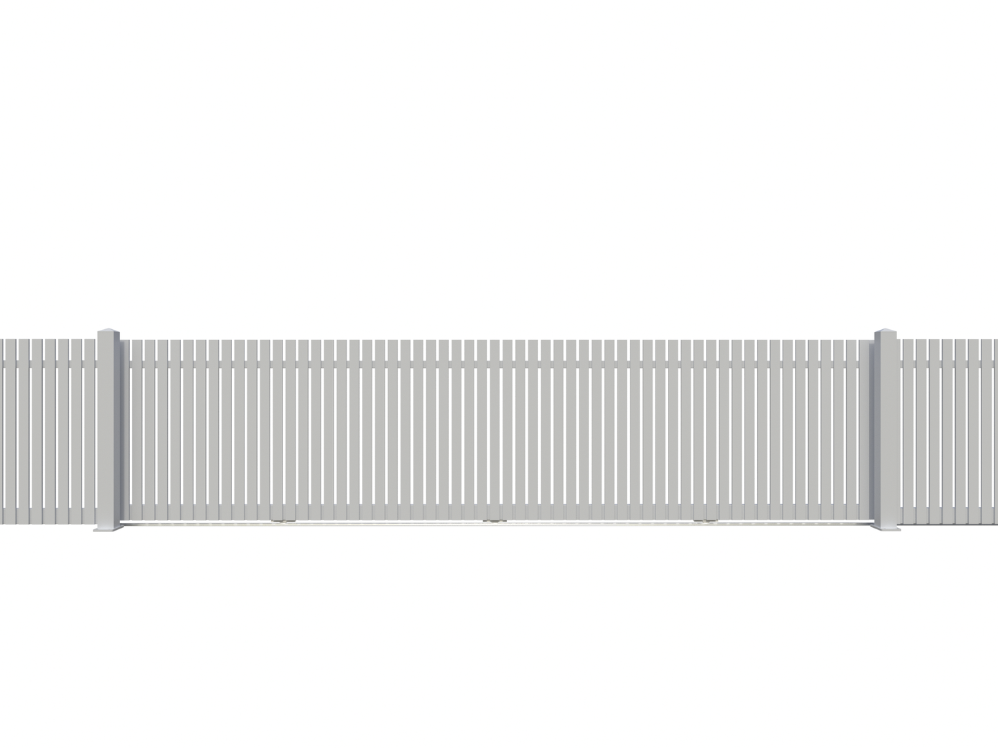 Aluminium Mini Picket Sliding Gate Package