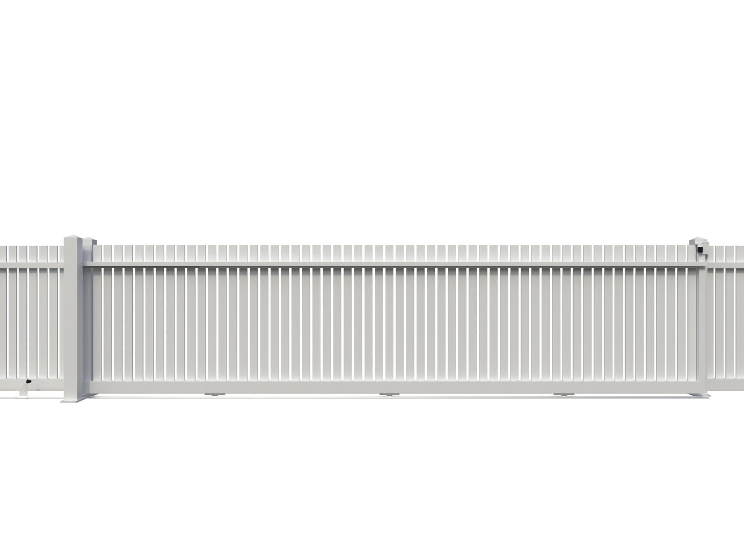 Aluminium Mini Picket Sliding Gate Package