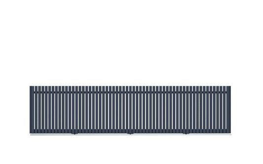 Aluminium Mini Picket Sliding Gate Package